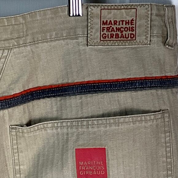 Marithe Francois Girbaud Cargo Pants Ecru Size EU 44 (45x33) Straight Leg VNT - Picture 6 of 12